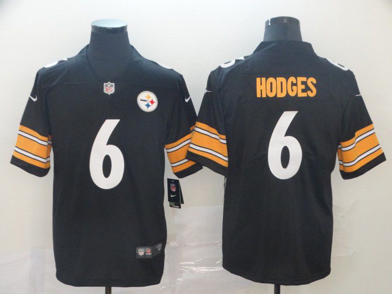 Men Pittsburgh Steelers #6 Hodges Black Nike Vapor Untouchable Limited Player NFL Jerseys->youth nfl jersey->Youth Jersey